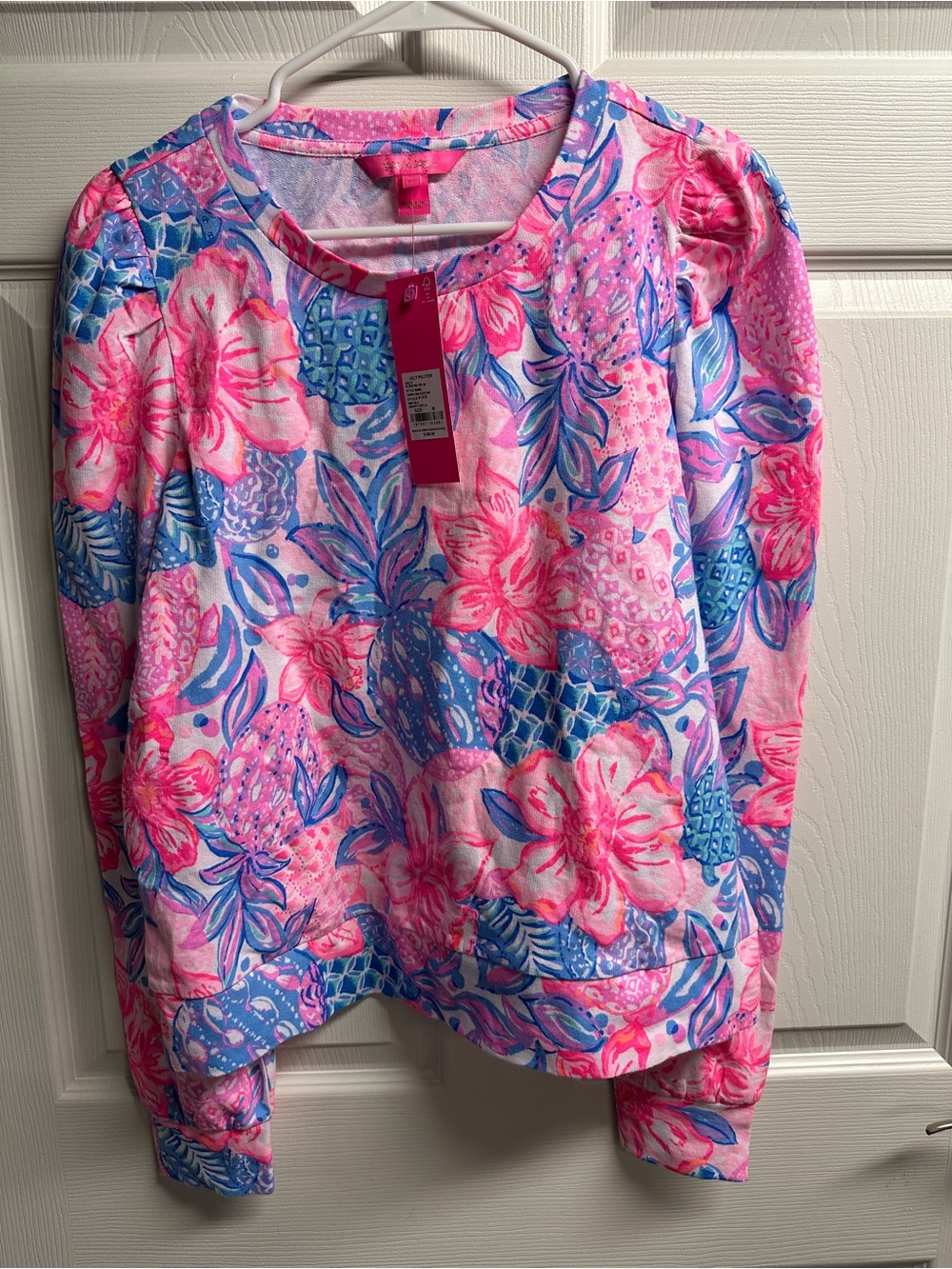 NWT* Lilly Pulitzer Pink & Blue Floral Tee